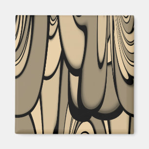 Imã Arte Moderna Derreter Matizes Castanhos