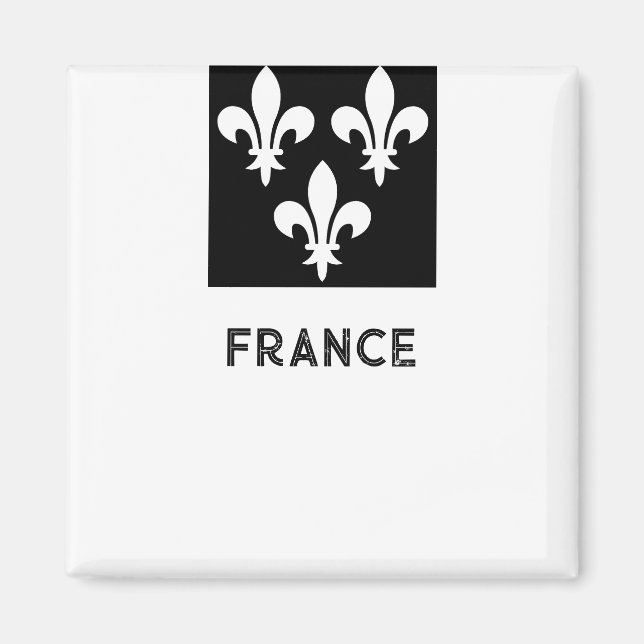 Imã Arte Monocromática de Impressão Heráldica da Franç (Frente)