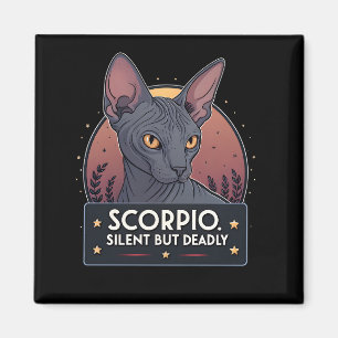 Imã Arte Mortal Silenciosa do Gato Esfinge do Zodíaco