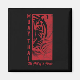 Imã Arte Muay Thai Tiger Das 8 Membros Presente Kickbo