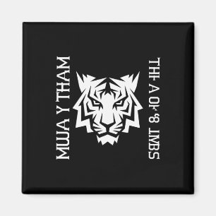 Imã Arte Muay Thai Tiger Dos 8 Membros Design de Kickb