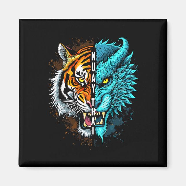 Imã Arte Muay Thai Tiger Dragon (Frente)