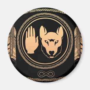 Imã Arte Nativa do Lobo das Primeiras Nações