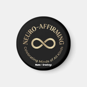 Imã Arte Neuroafirmativo Arco-íris Infinito Neurodiver