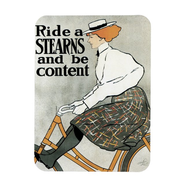 Ímã Arte Nova Antiga, Pedale em Bicicletas Sterns (Vertical)