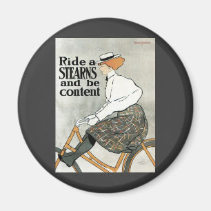 Imã Arte Nova Antiga, Pedale uma Bicicleta Sterns