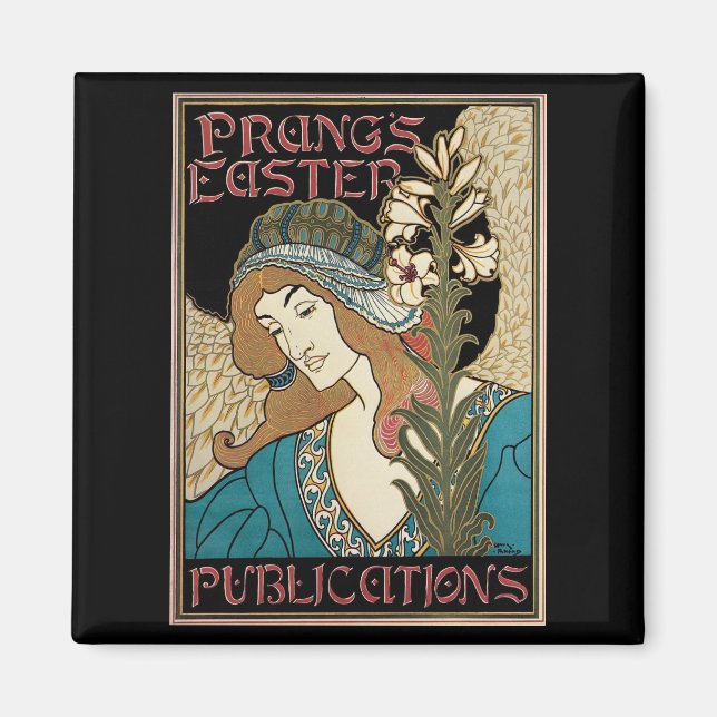 Imã Arte Nova Antiga, Publicações de Páscoa de Prang (Frente)