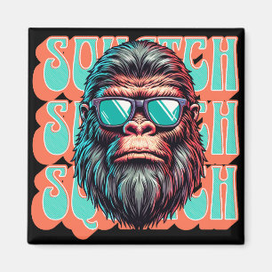 Imã Arte Pop de Quadrinhos no Estilo Retro Vintage Squ