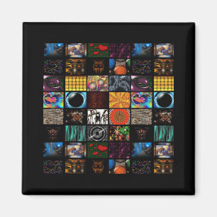 Imã Arte Pop Decorativa em Padrão 
