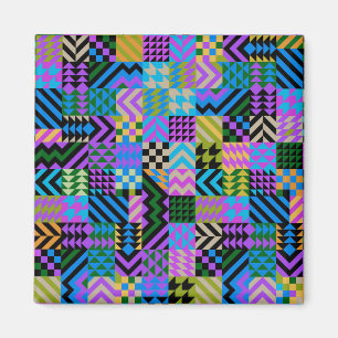 Imã Arte Popular Tribal - Azul