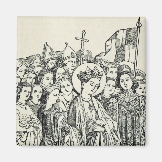 Imã Arte Presente Santa Úrsula Padroeira Sagrada (Frente)