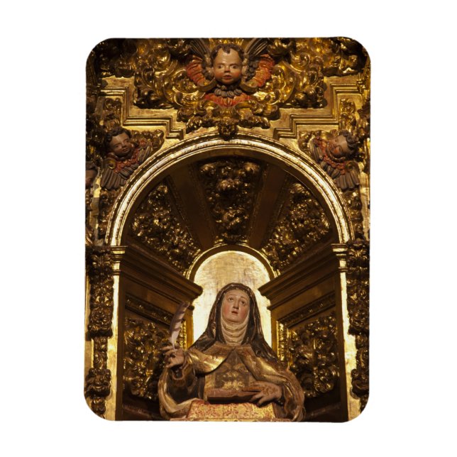 Ímã Arte religiosa representando Papais noeis Teresa (Vertical)