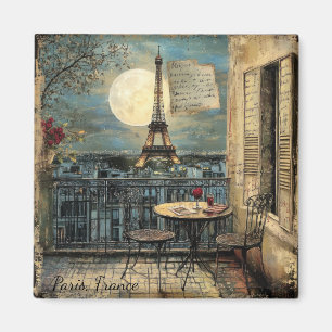 Imã Arte Romântica Personalizada da Torre Eiffel de Pa