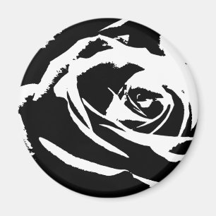 Imã Arte Rosa posterizada