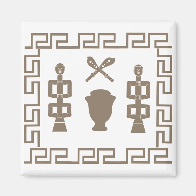 Imã Arte tribal abstrato africana (Frente)