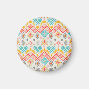 Imã Arte tribal: impressão boho geométrico.