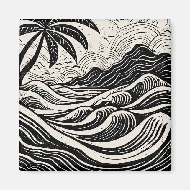 Imã Arte tropical (Frente)