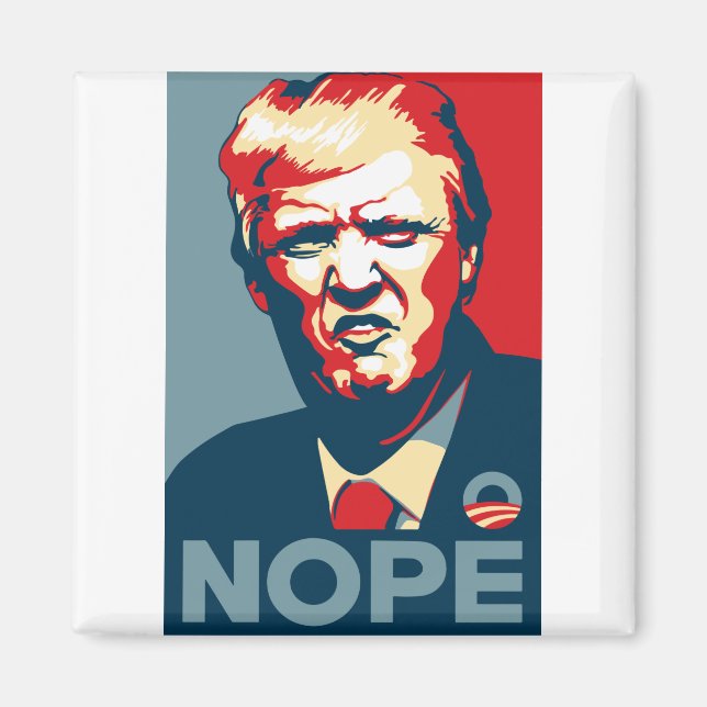 Imã Arte Trump Nope (Frente)