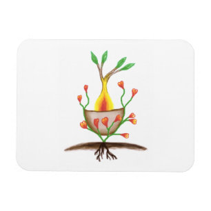 Ímã Arte Vegetal Infantil