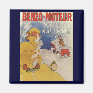 Imã Arte Vintage Art Nouveau, Benzo Moteur por Jules C