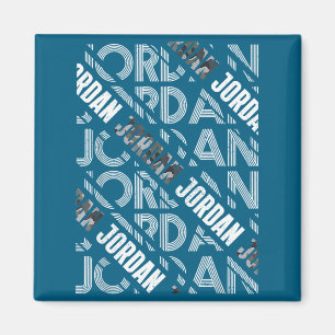 Imã Arte Vintage Jordan Design Homens Mulheres