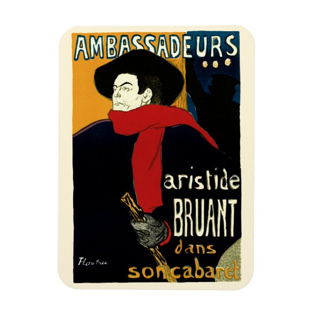 Ímã Arte Vintage Nouveau Ambassadeurs, Toulouse Lautre (Vertical)