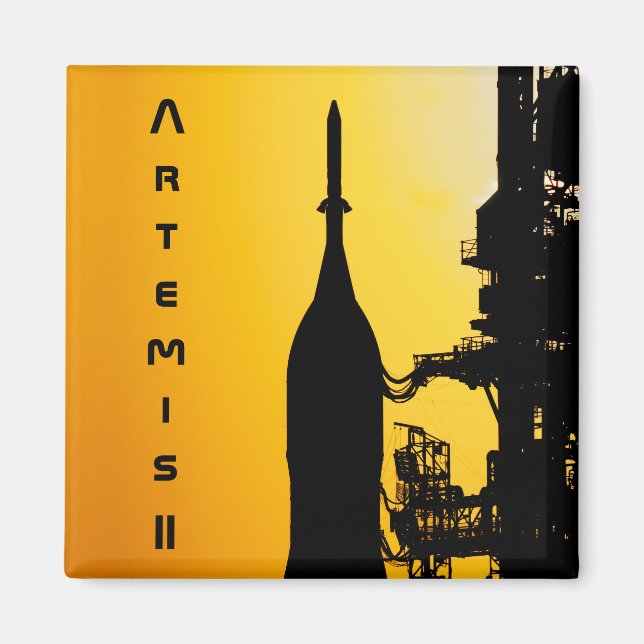 Imã Artemis II rumo à Plataforma de Lançamento (Frente)