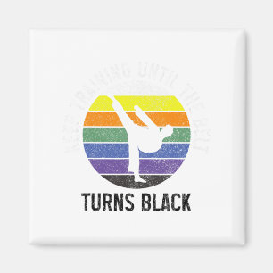 Imã Artes Marciais Belt Negro Jiu Jitsu Taekwondo Kara