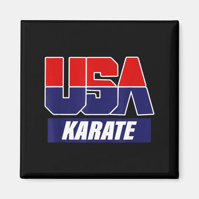Imã Artes Marciais de Karatê 2021 EUA Equipe (Frente)