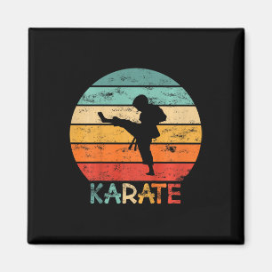 Imã Artes Marciais de Karatê Infantil Motivo Grunge Um