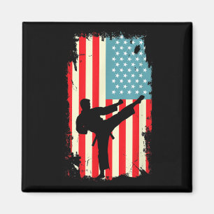 Imã Artes Marciais de Karate Taekwondo da Bandeira Ame