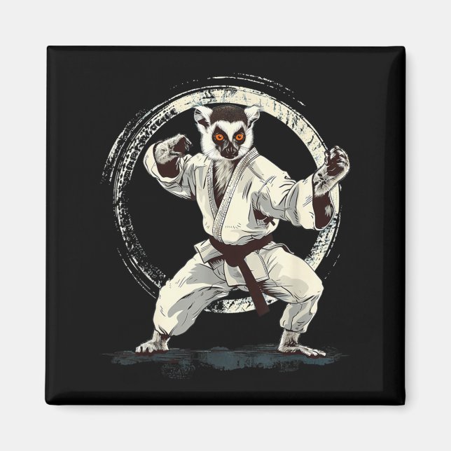 Imã Artes Marciais de Lêmure de Karatê MMA Taekwondo (Frente)