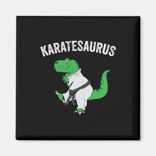 Imã Artes Marciais Dinossauro T Rex Karatê Engraçado D