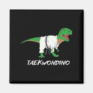 Imã Artes Marciais Divertidas de Taekwondo T Rex Dinos