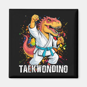 Imã Artes Marciais Engraçadas Karatê Taekwondo Dino An