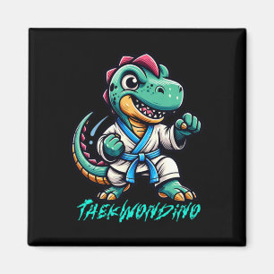 Imã Artes Marciais Engraçadas Karatê Taekwondo Dino An