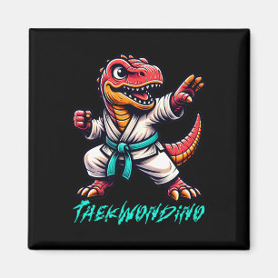 Imã Artes Marciais Engraçadas Karatê Taekwondo Dino An