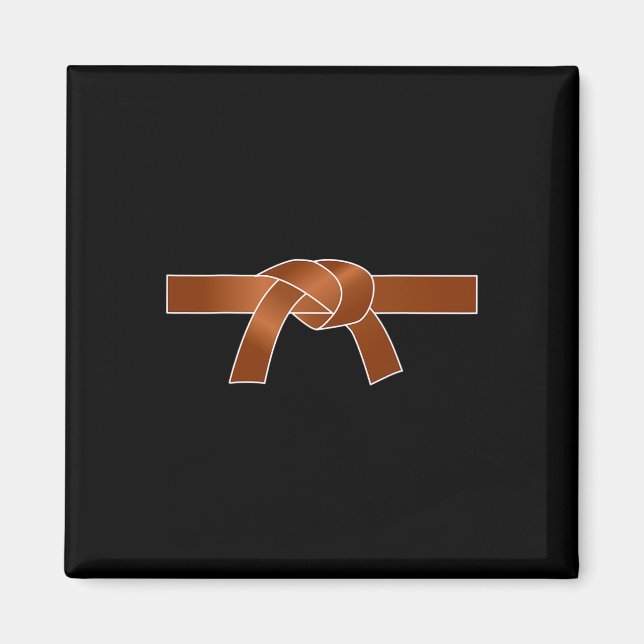 Imã Artes marciais Karate Brown Belt Gift (Frente)