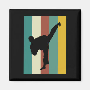Imã Artes marciais Kickboxing Karate Taekwondo Retro D