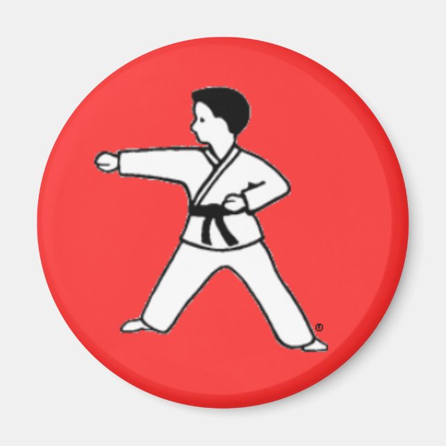 Imã Artes marciais Kid 3 íman vermelho (Frente)