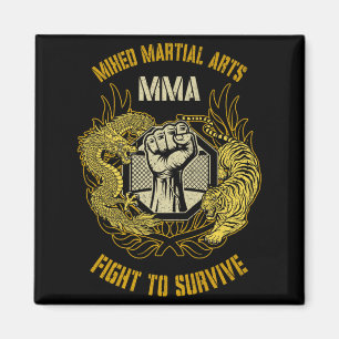 Imã Artes Marciais Mistas MMA Cage Dragon Fist Tiger B