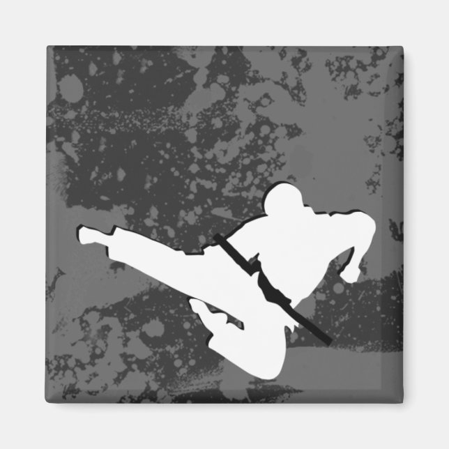 Imã artes marciais : silhuetas gigantes : (Frente)