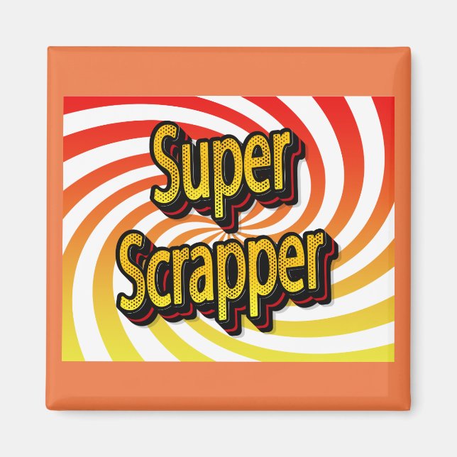 Imã Artesã de Álbum de Recortes Cropper (Frente)