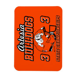 Ímã Artesia Bulldogs 33 State Championships Magnet