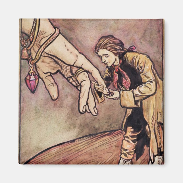 Imã Arthur Rackham | Ilustração de aquarela original (Frente)