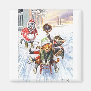 Imã Arthur Thiele - Sledding em declive indo da neve