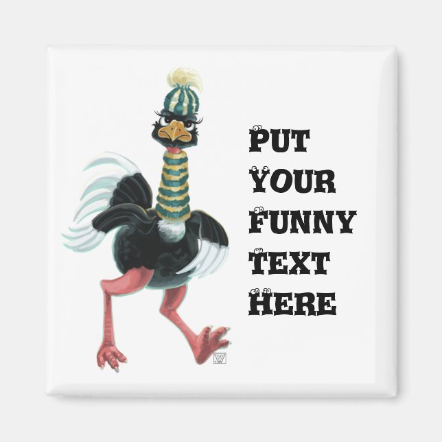 Imã Ártico Ostrich na Corrida (Frente)