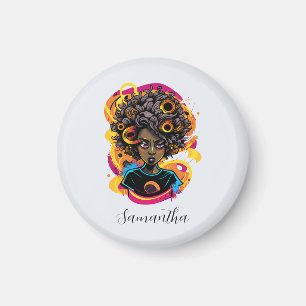 Imã Artista Afro Mulher