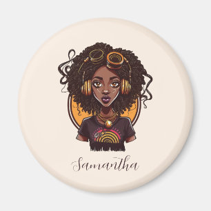 Imã Artista Afro Mulher