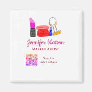 Imã artista de maquiagem adicionar nome site e-mail te
